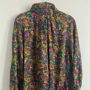 Vintage Pattern Long Sleeve Top